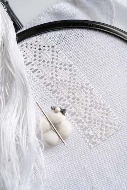 Broderie manuală pe pânză